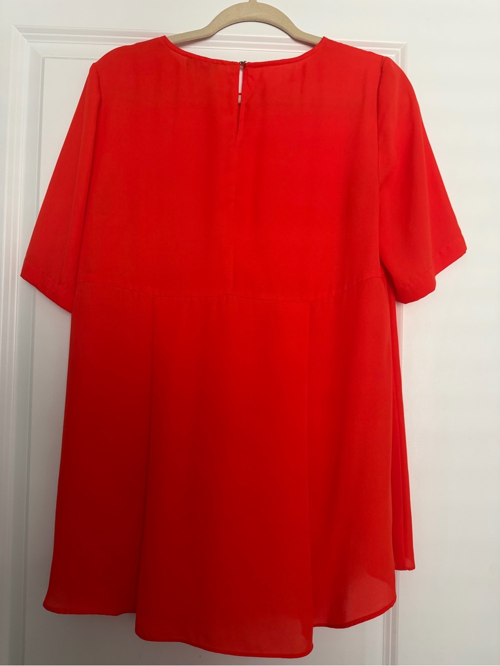 Vince Camuto Vibrant Orange Short-Sleeve Tunic/Shirt